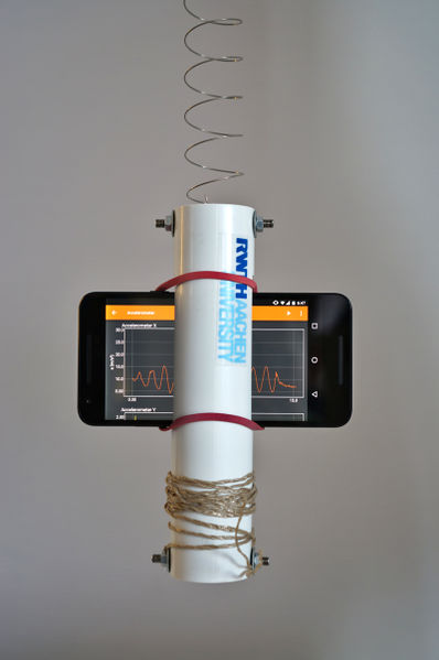 File:Phone in mount attached to a spring.jpeg